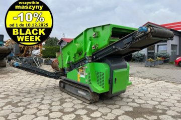 mały przesiewacz mobilny, do ziemi, kamieni, węgla, gruzu