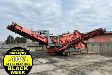 duży przesiewacz wstępny, 31 ton, silnik Cat, pokład 4,8 m x 1.53 m