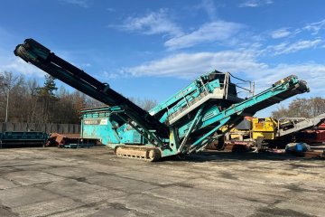 mobilny przesiewacz wibracyjny, 2 pokłady, 3 frakcje, silnik Deutz