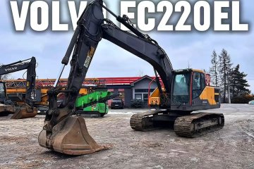 koparka gąsienicowa 25t, szybkozłącze, łyżka, kamery, klimatyzacja