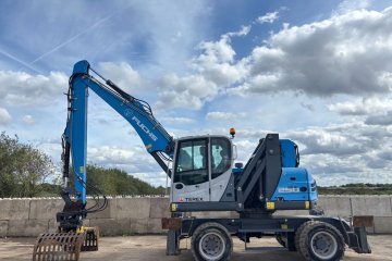 maszyna przeładunkowa, podpory, Deutz, chwytak obrotowy, pełne opony